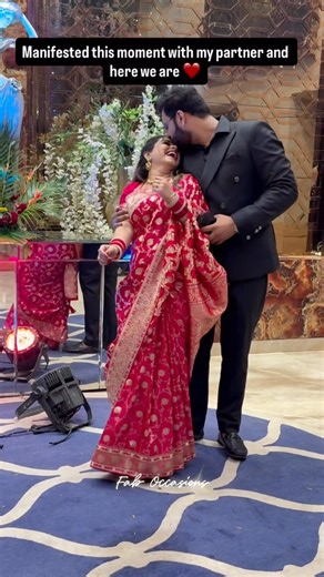 Filmy Style Couple | Bollywood Style | Couple Goals | Romantic Couple | Indian Wedding | Saree Drape