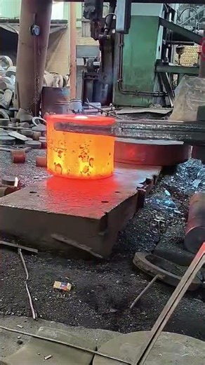 Creating Flanges Using Iron Billet #iron #flange