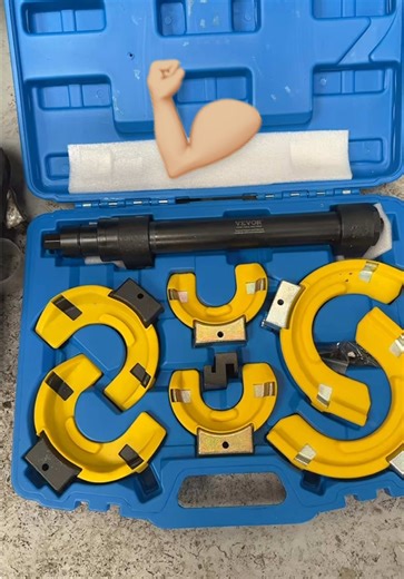 STOP fighting springs the hard way ⚠️ This portable spring compressor is a total game-changer 🔧🔥