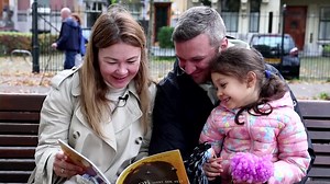 It's a harsh reality that many Ukrainian fathers have been separated from their families by the war with Russia. Now an audiobook app, 'Better Time Stories,' makes it possible for children to hear their dad's voice when they go to sleep. | Reuters