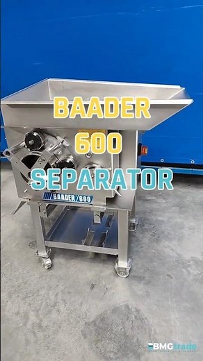 BAADER 600 Soft Separator in Action! German Efficiency at Work #usedmachines #meatprocessing