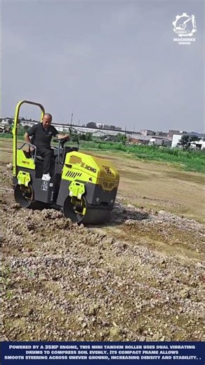 Genius Soil Compaction: Using Dual Vibrating Drums and Compact Frame to Compress Soil Evenly