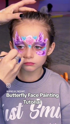 Gorgeous Purple Butterfly Face Painting Tutorial