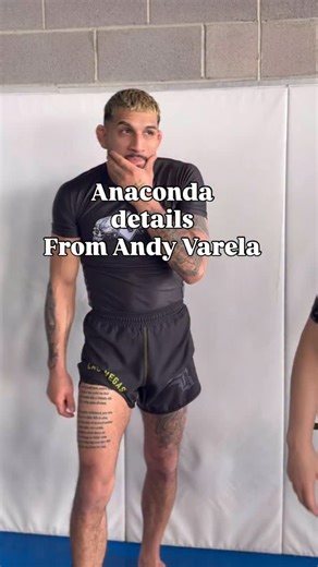 I legit thought everyone knew who he was so I didn’t have to say “ this is ANDY VARELA 👑 the most handsome Mexican in all the land” 🇲🇽 😂 So here he teaches us some details for the Anaconda that will bring your strangle game to the next level. 🐍 - the mic 🎤 messed up a bit, but if you want to learn his secrets book him for a seminar 💅🏼 | Heather Woods