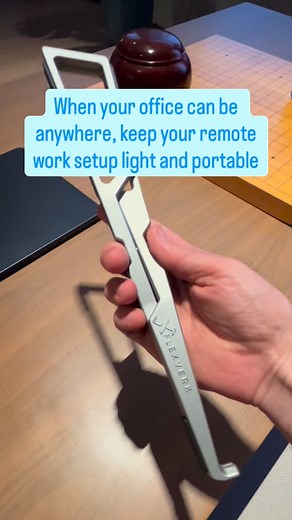 When your office can be anywhere, keep your #remotework #setup light and portable. The FlexVerk Laptop Stand, just 2.5 ounces. . . . . . #flexverk #laptopstand #wfh #workanywhere #remoteworking #remoteworklife #wfhsetup #alwaysworking #alwaysworkinghard #ergonomic #macbook #macbookpro13 #entrepreneurlife | FlexVerk | Facebook