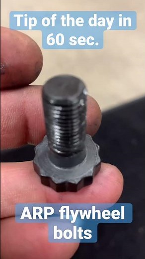 ARP flywheel bolts, Tip of the day!