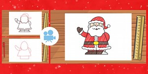 Christmas: How to Draw Father Christmas Animation