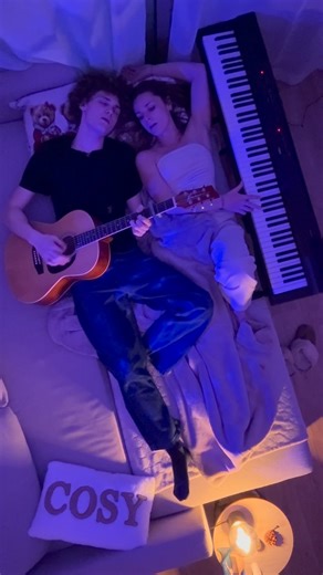 TwogetHearts 🦋 on Instagram: "A rainy afternoon 🌧️ No Surprises @radiohead #radiohead #nosurprises #cover #couple #fy . . . radiohead, no surprises, cover, couple, fy, singers, duo, guitar, piano, rainy day, cosy, home, love, musique, reel"