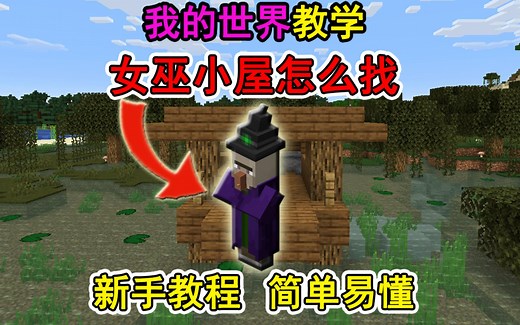 我的世界女巫小屋怎么找？一个视频教会你！冷知识