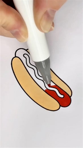 This Hotdog Was Crying Until This Happened 🎨 #shorts #kids #color