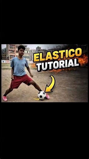 Learn the Elastico Skill ⚡ Beat Defenders Easily!#shortsfeed #skills #tutorial #football #soccer