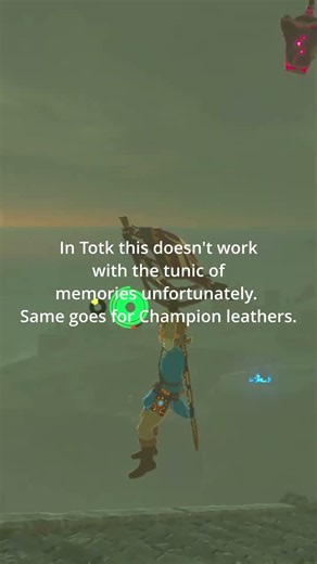 The Hidden abillity of The tunic of memories #botw #zelda #totk #actiongames #zeldatotk #gaming