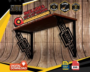 Chevy Truck Shelf Brackets - Includes 10" & 12" - Designed for CNC Machines, Plasma, Laser, Water Jet. DXF and SVG Files Toolpath Tested - Etsy