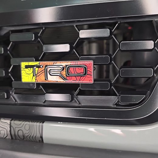 Heritage Tri-color Square Grille Badge Emblem Fit for Toyota Tacoma 4runner Tundra Rav4(where They Fit is With Screws or 3M Adhesive Tape) - Etsy