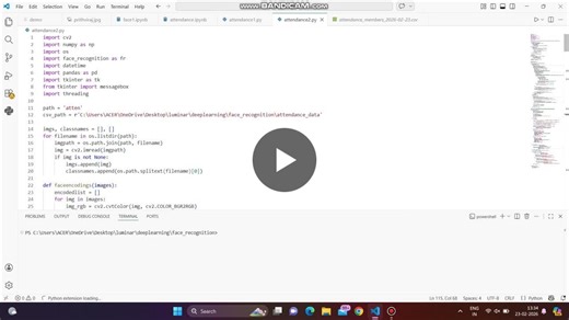 Face Recognition Attendance System with Python and OpenCV | Manav M N posted on the topic | LinkedIn