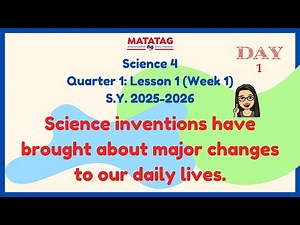 Science 4 | Quarter 1 | Lesson 1 | Week 1 | S Y 2025 2026