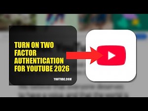 How To Turn On Two Factor Authentication For YouTube 2026 (QUICK FIX)