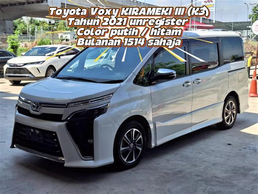 🚕🚗🚙 TOYOTA VOXY 2.0 ZS KIRAMEKI lll K3 (2 POWER DOOR 7 SEATER LEATHER SEAT ) Tahun 2021 Recon UNREGISTER READY STOK!! NEW ARRIVAL ! PRE-DEPARTURE COLOR PEARL WHITE / BLACK 🏆 CAR SELLING PRICE FROM RM128,000 🏆INCLUDE TAX & SST - NO LESEN CAN LOAN! - CTOS CAN LOAN! - BLACKLIST CAN LOAN! - EASY LOAN - MAX LOAN - ACCEPT TRADE IN - JOIN INCOME HUSBAND WIFE - PTPTN TAK BAYAR - BOLEH BUAT EXTRA LOAN 🎁🎁🎁🎁🎁🎁🎁🎁🎁🎁🎁🎁🎁🎁🎁🎁 * FREE 8 YEAR CAR WARRANTY (COVER ENGINE, ECU, GEAR BOX INCLUDE TO
