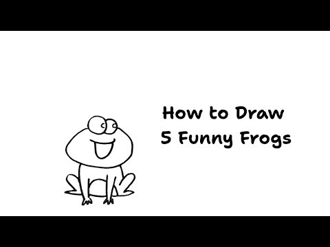 Draw 5 Funny Frogs 🐸 – Different Poses & Expressions | Animal Series