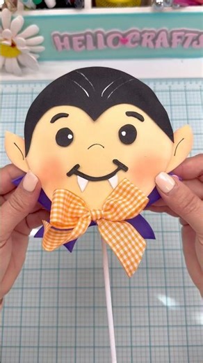 DIY: Dracula Kawaii #craftsidea #diyhalloween #dracula