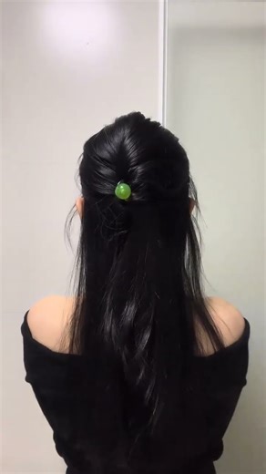 Immersive semi-tied hair tutorial #Autumn and winter hairstyles#Updo#Hair Tying