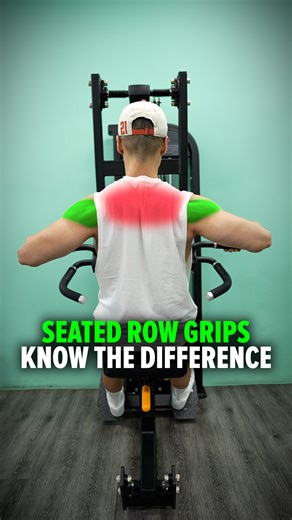 Andrew Kwong on Instagram: "Seated Machine Row Grips - Know the Difference Pronated grip (palms down) with elbows flared ~70°: shifts the tension to your upper back and rear delts. Neutral grip (palms facing in) with elbows at ~45°: emphasizes the mid-back. Underhand grip (palms up) with elbows tucked close: puts the focus on your lats. Size & Shred Training program  deltabolic.com Outfit from ⁨@dfyne.official⁩. Use code DELTA for 10% off. Link in bio."