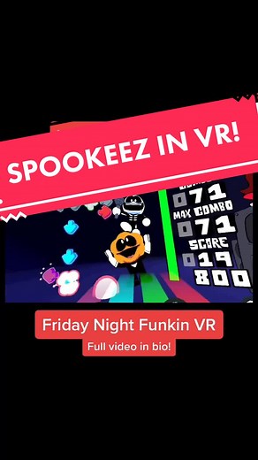 Spookeez in Friday Night Funkin VR! Full vid in bio! 🎶 #gamedev #gamedevelopment #fridaynightfunkin #fnf #fyp #foryoupage #vr #update #LetsPlay