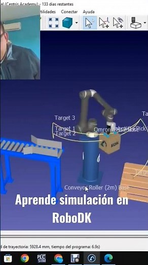 Simulación en RoboDK, ver video completo