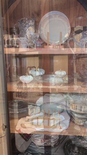 Curating the archives. Time to press the linens and reorganize the hostess collection ✨ 💎 ____________________________#silvercollection