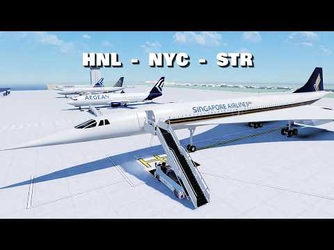 Roblox - cabin crew simulator | Singapore Airlines Doubles Flight with Concorde