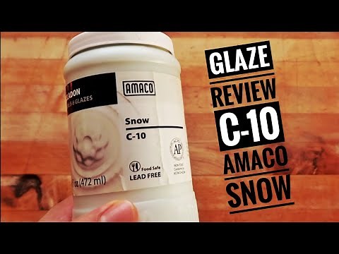 Glaze review AMACO C 10 Snow