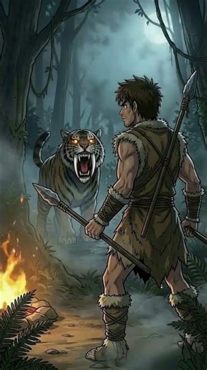The First Weapon of Primitive Man 🗿⚔️ #shorts
