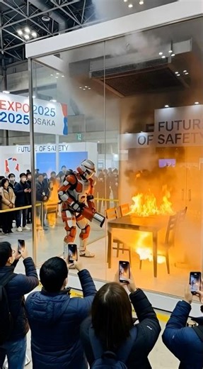 A Firefighting Robot Tested Against Real Fire 🔥