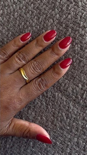 perfect dark red nails | fall nails inspo