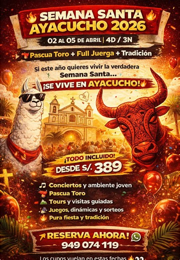 asegura tu #semanasanta en #ayacucho con @Algo tranqui en Ayacucho 🐂