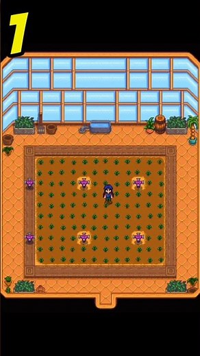 3 iridium sprinkler layouts for your greenhouse in Stardew Valley #stardewvalley #shorts #games