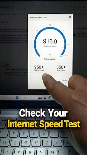 How to Check Internet Speed Like a PRO! 🚀| HyperTek #shorts #internetspeed #check #tech
