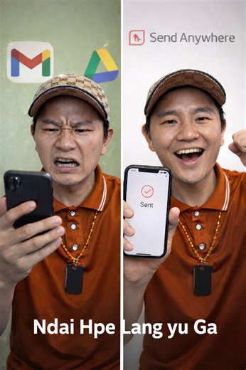 4 minutes Na ai Ndai Video Hta Video hte Sumla shing Nrai File Kaba ni Hpe Lawan ai Hku Nna Google Drive or Email ni Nlang ai sha Gara Hku Sa Hkat na Hpe Tsun dan da ai re . IOS - https://apps.apple.com/us/app/send-anywhere-file-transfer/id596642855 Website- Send-Anywhere.com #knowledgeispower #Sharekachin | Share kachin