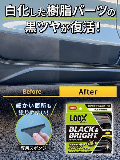 未塗装樹脂パーツを黒ツヤに復活させる方法