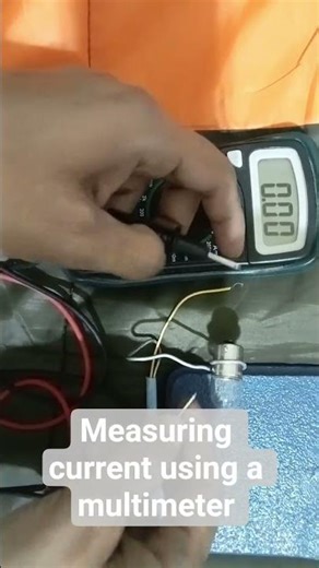 Measuring current using a multimeter