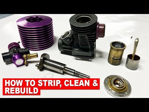 RC Restoration How To Strip Clean & Rebuild A Nitro Engine - HPI Kyosho O.S