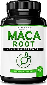 Amazon.com: Maca Root Capsules 15,000mg for Men & Women - 10x Concentrated Extract Equivalent - [Maximum Strength] - Zero Fillers - Third Party Tested - Vegan - Gluten Free & Non-GMO - USA Made - 60 Capsules : Health & Household