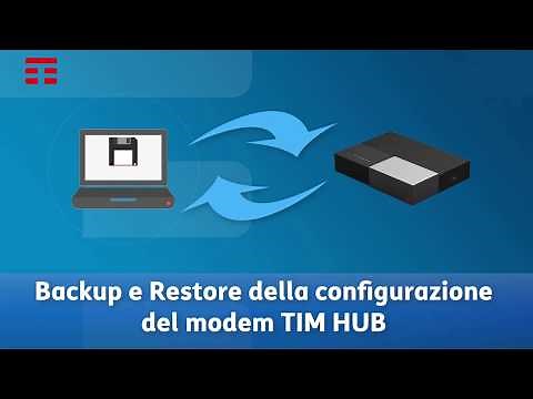 Backup e Restore della configurazione del modem TIM