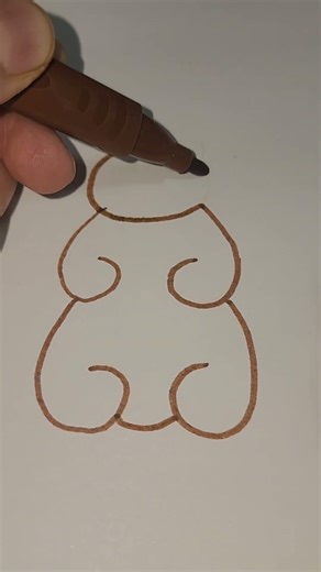 How to draw a bear cub easily#tutorial#drawingbear#coloring#drawing