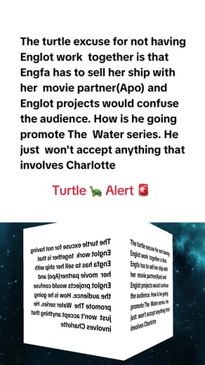 What about giving Charlotte some solo work. The turtle excuse for not having Englot work together is that Engfa has to sell her ship with her movie partner (Apo) and Englot projects would confuse the audience. How is he going promote The Water series. He just won't accept @Charlotte A. #ชาล็อตออสติน #CharlotteAustin #itscharlotty #อิงล็อต #englot