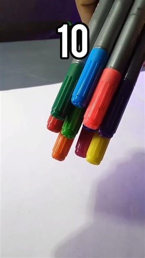 1 Marker Vs 5 markers Vs 10 markers Drawing.......!