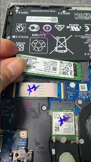 M.2 SATA SSD installation #shorts