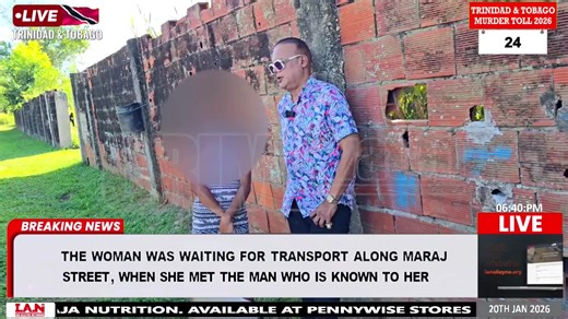 TUESDAY 20TH JANUARY 2026 - CRIME WATCH LIVE HIGHLIGHTS FROM TODAY'S SHOW: 24-year-old woman reports kidnapping and rape after accepting ride in Longdenville • Police are investigating a reported case of kidnapping and rape involving a 24-year-old woman, who said she was attacked after accepting what she believed would be a lift to a specific location. • According to police reports, around 6:00 p.m. on Sunday, January 11, 2026, the woman was standing along Maraj Street, Longdenville, awaiting tr