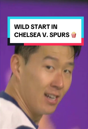 The first two minutes of Chelsea v. Spurs: ABSOLUTE CINEMA. 🍿 #soccer #premierleague #chelsea #spurs