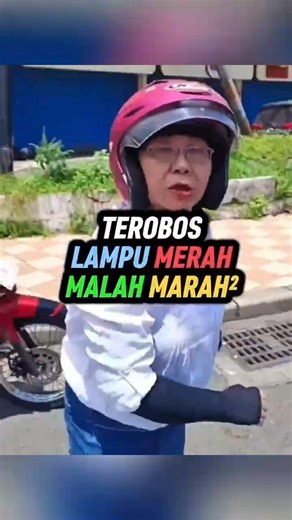 Terobos Lampu Merah Malah Marah-Marah #shorts